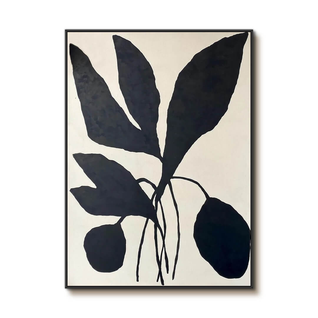 Leaf I - Abstract Botanical Wall Art Painting