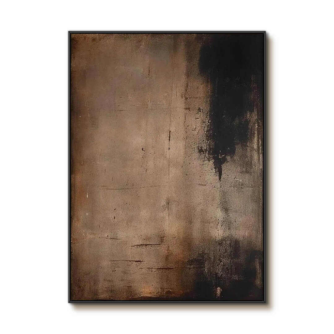 Ashen Fold - Minimalist Abstract Canvas Art