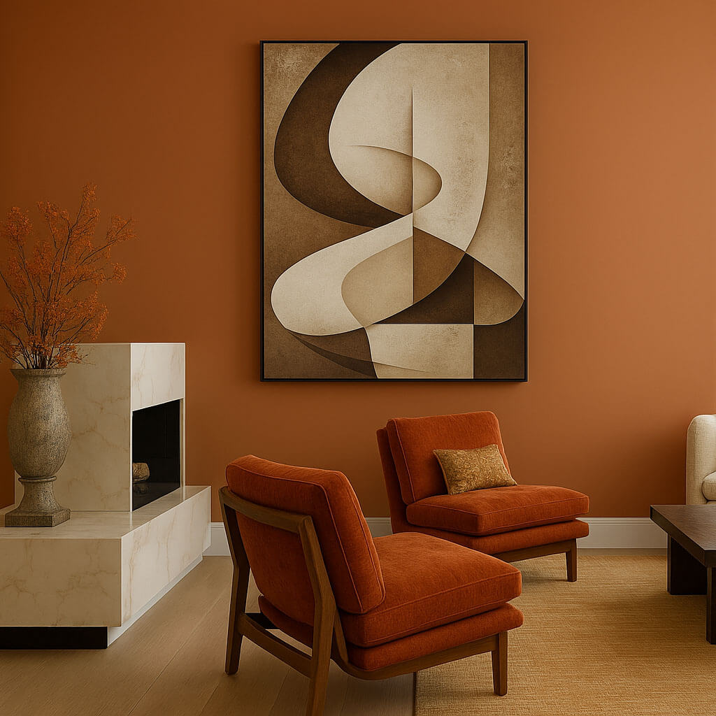 Spellbound I - Brown Abstract Wall Art