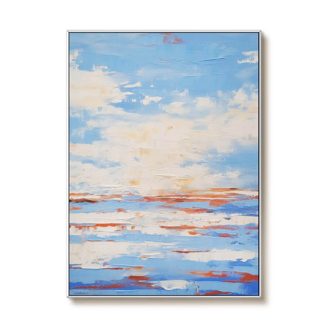 Blue Envisioning - Vertical Modern Abstract Art