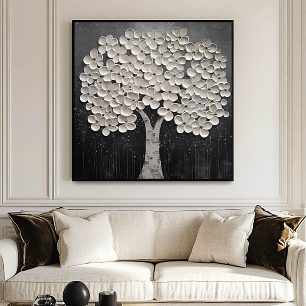 Nocturne I - Modern Flower Art Painting