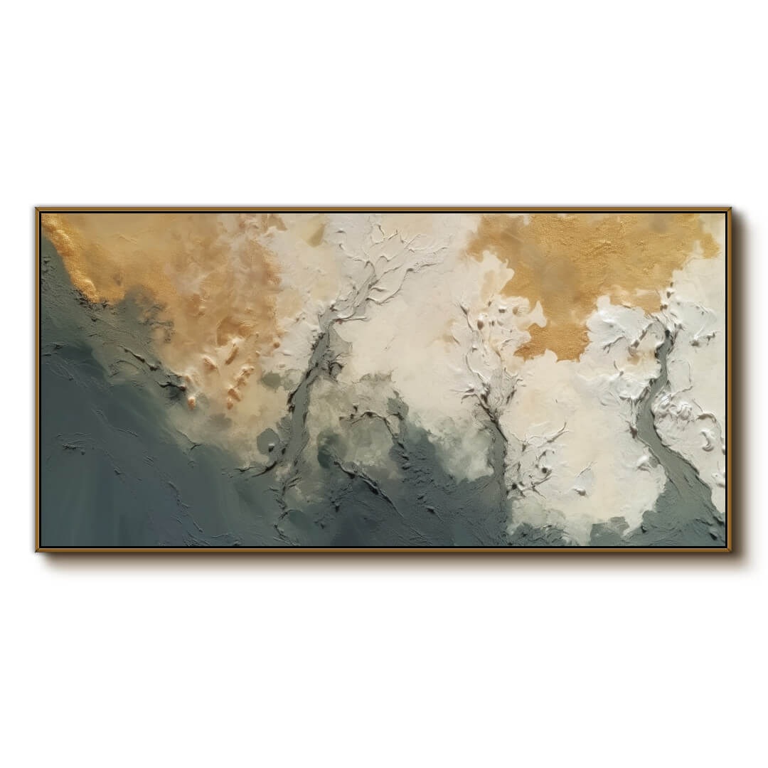 Trust The Flow - Textured Abstract Art Painting