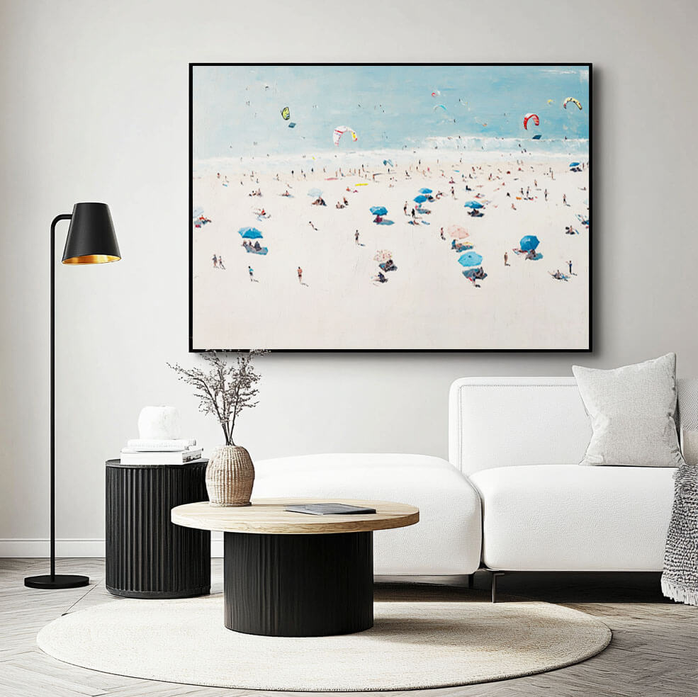 Beach Week I - Large Seascape Canvas Art