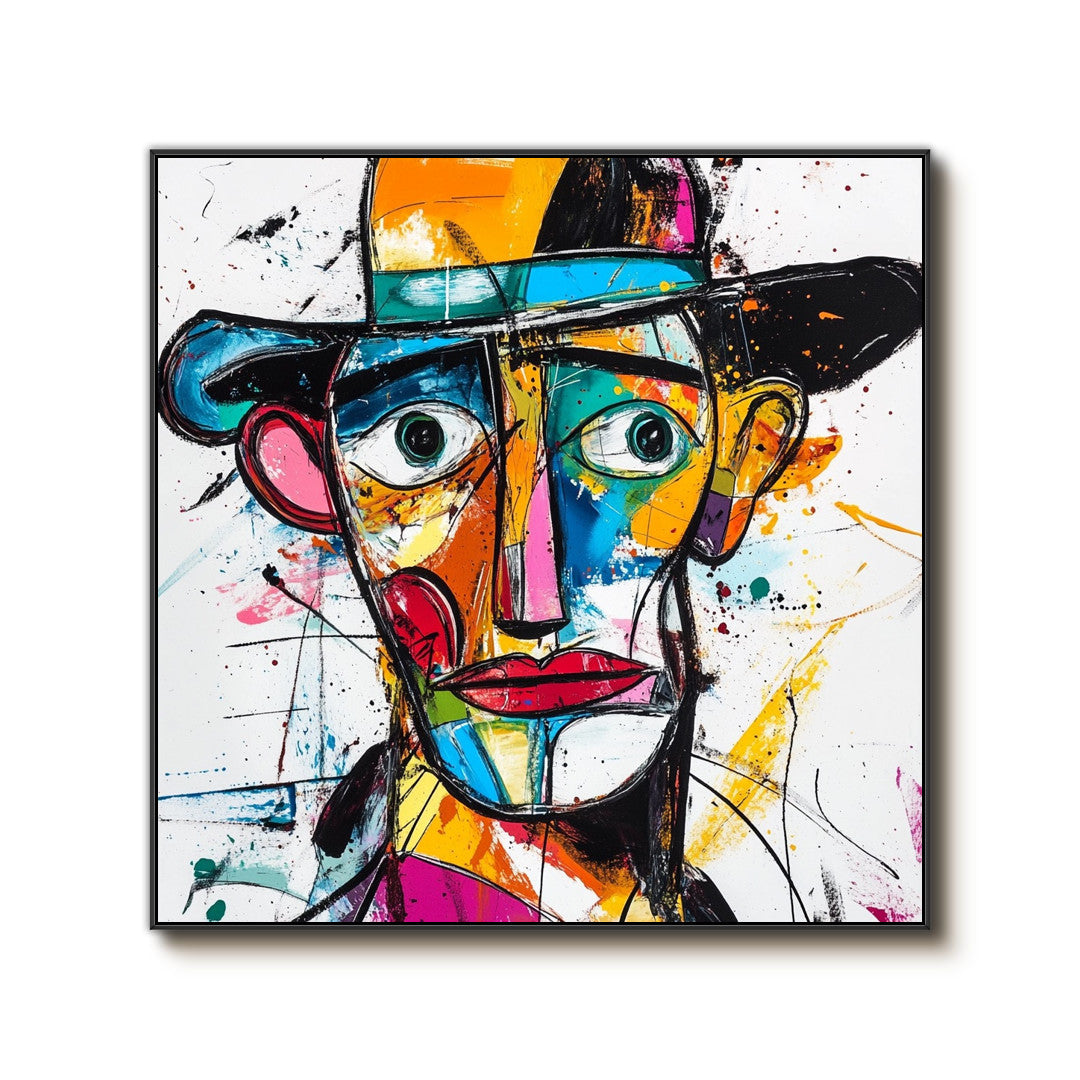 The Deconstructed Gaze - Modern Picasso Style Abstract Portrait Wall Art