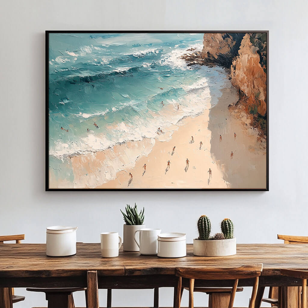 Tropical Holiday - Seascape Abstract Canvas Art Painting