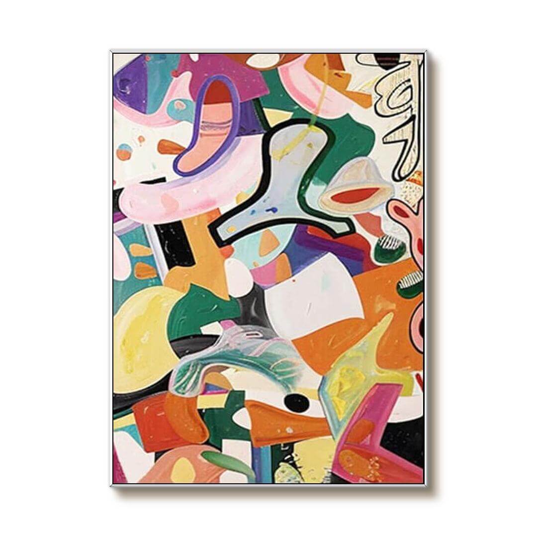 Colorful Reverie - Modern Colorful Canvas Art Painting