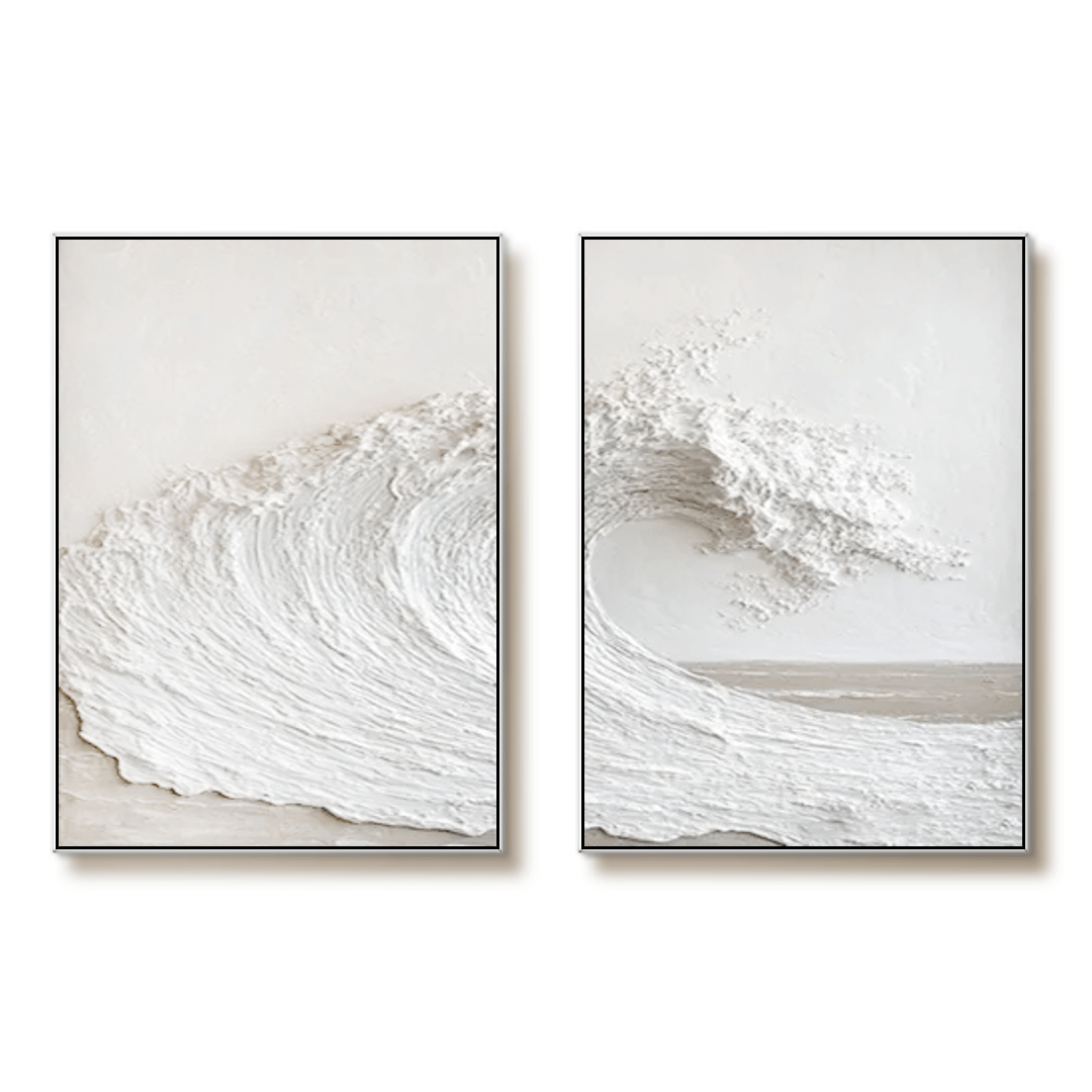 Curl - 3D Textured Abstract Art Set of 2