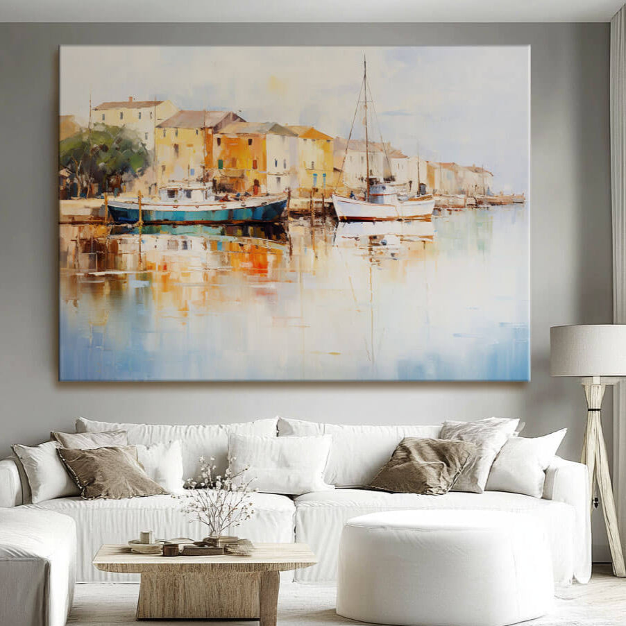 Vessels at Rest - Landscape Wall Art Painting