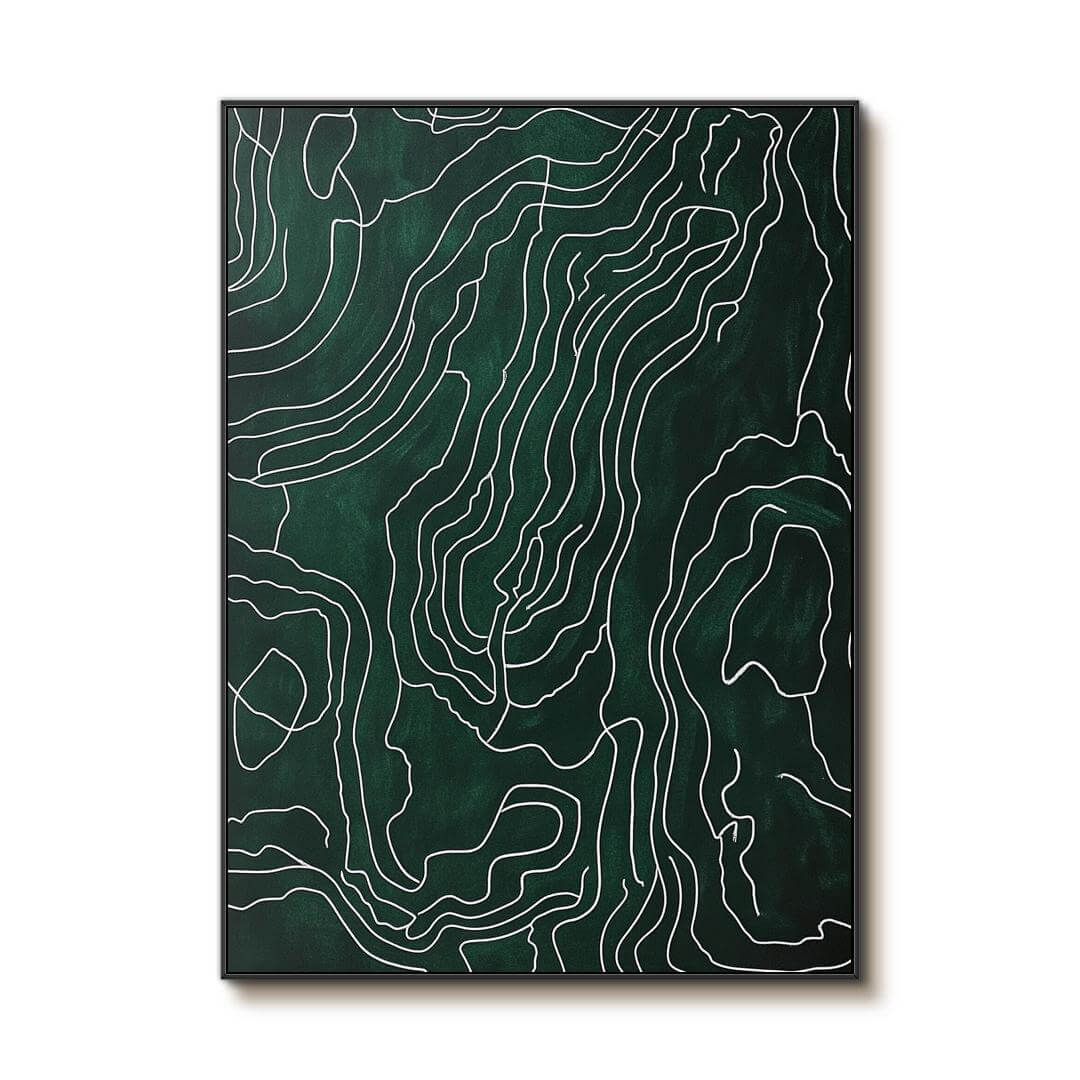 White Thread - Modern Abstract Canvas Art Painting