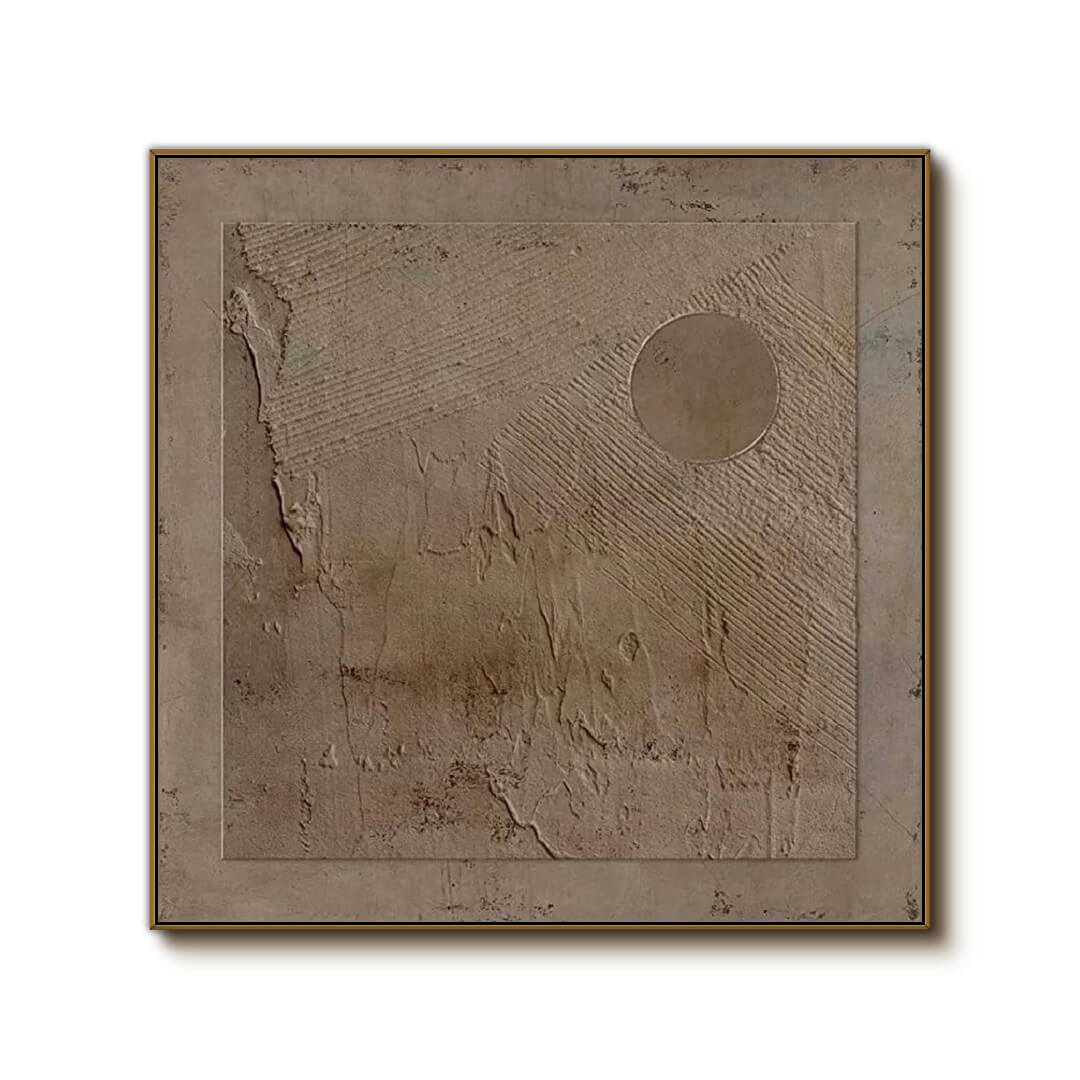 Zen Land I - Wabi Sabi Textured Art Painting