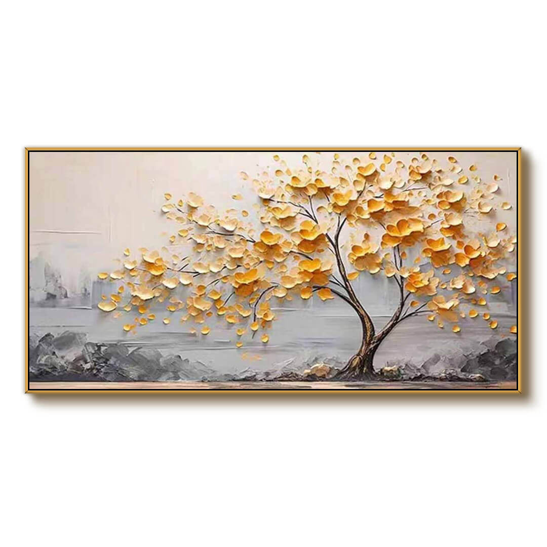 An Autumn Song - Large Textured Landscape Wall Art Painting