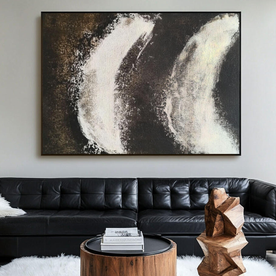 Left Parenthesis - Large Abstract Art Painting on Canvas