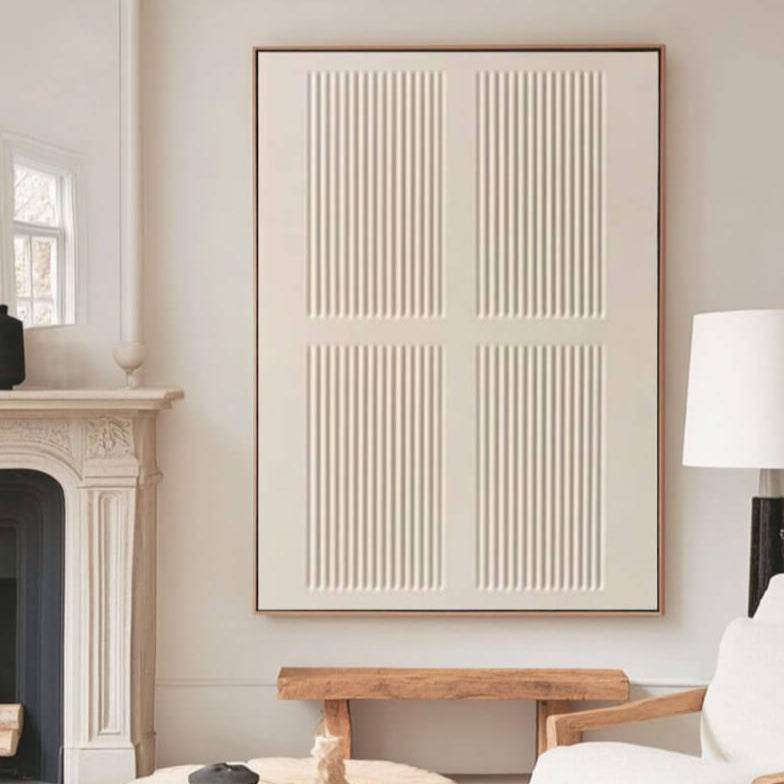 Arrangement I - Minimalist Textured Canvas Art Painting