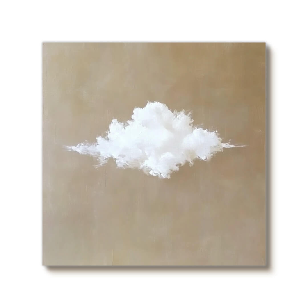 Solitude - Large Abstract Cloud Art Painting