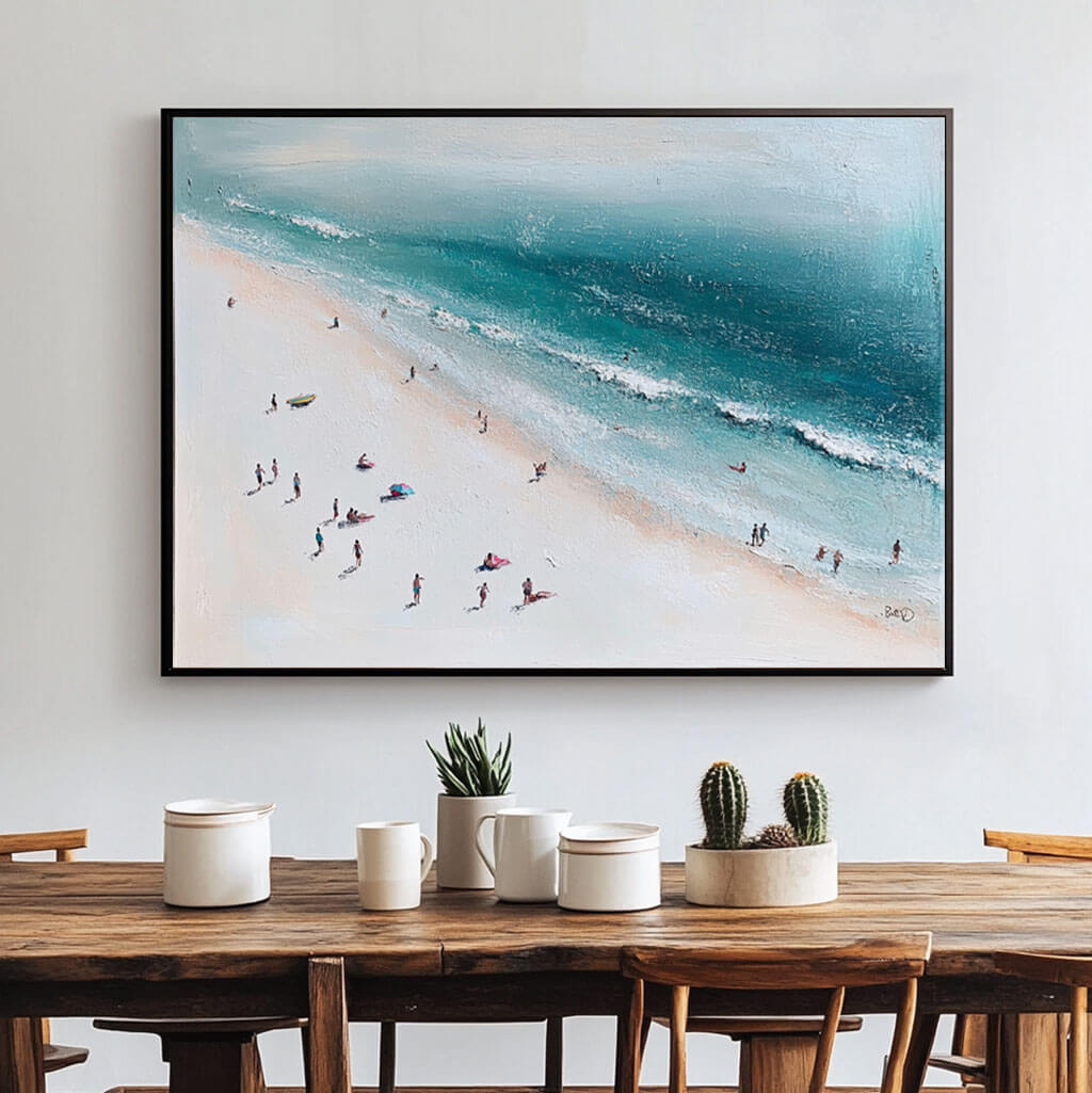 Beach Trip - Seascape Abstract Wall Art Painting