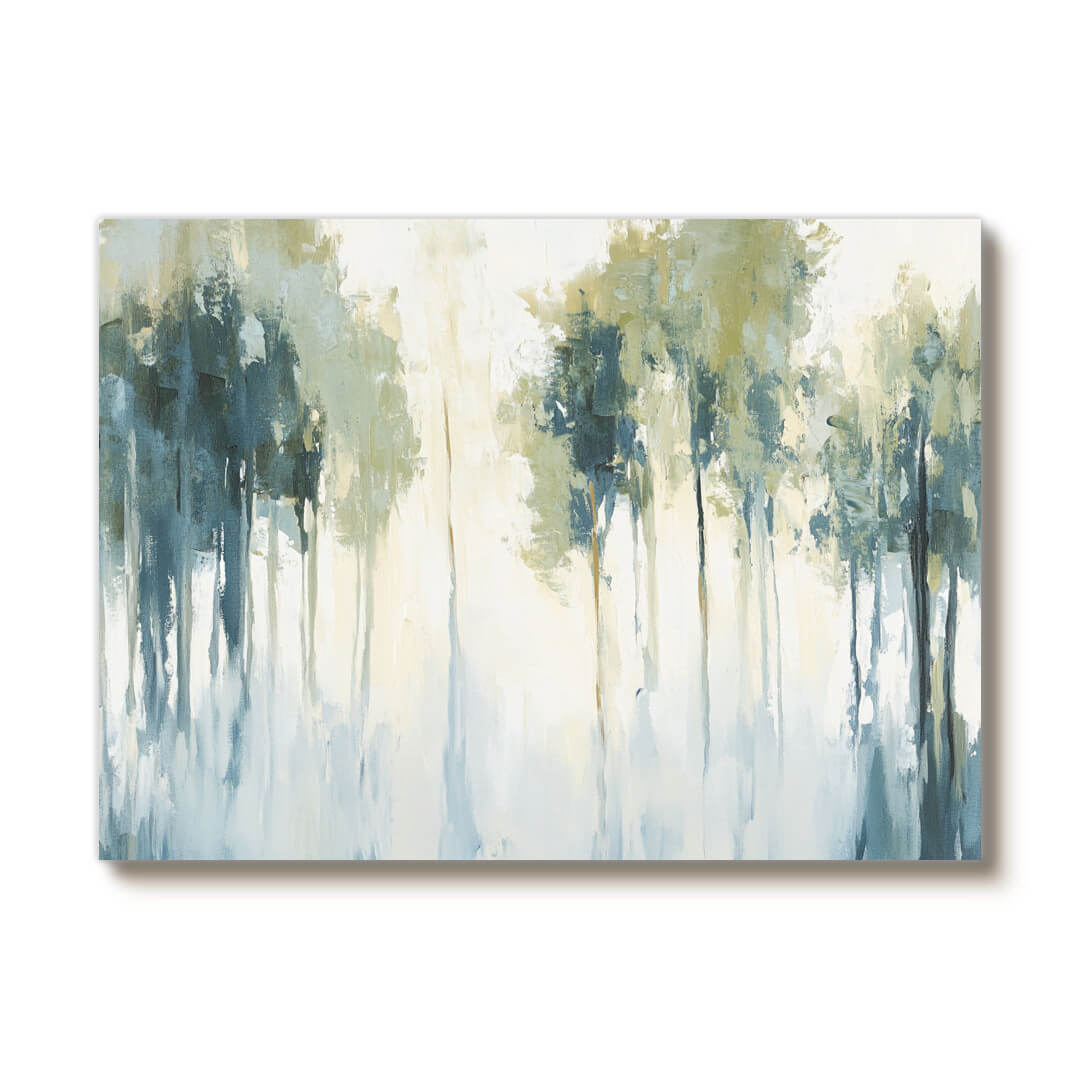 Forest Wonderland - Abstract Forest Canvas Art