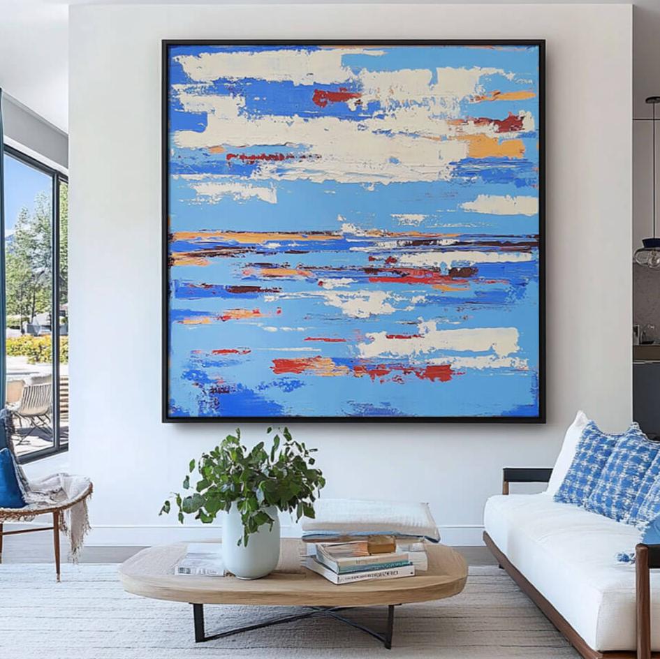 Blue Dream Sequence - Modern Abstract Art Painting