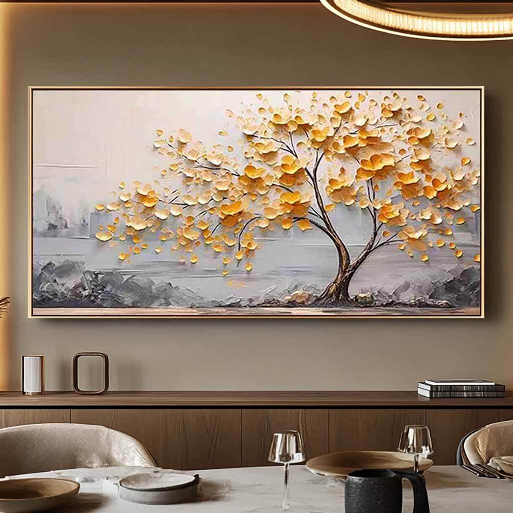 An Autumn Song - Large Textured Landscape Wall Art Painting