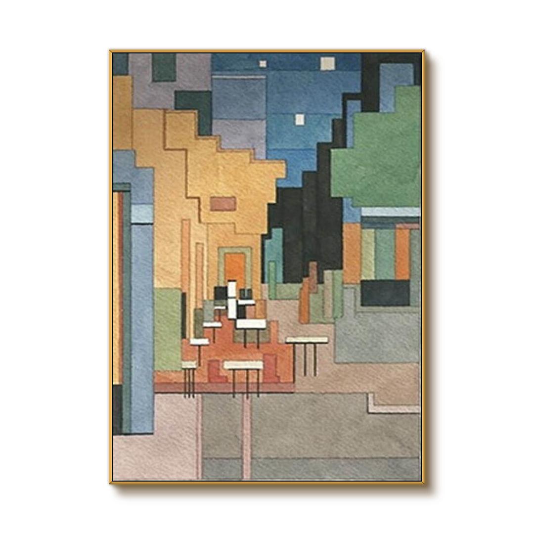 Puzzle City - Large Modern Abstract Art Painting
