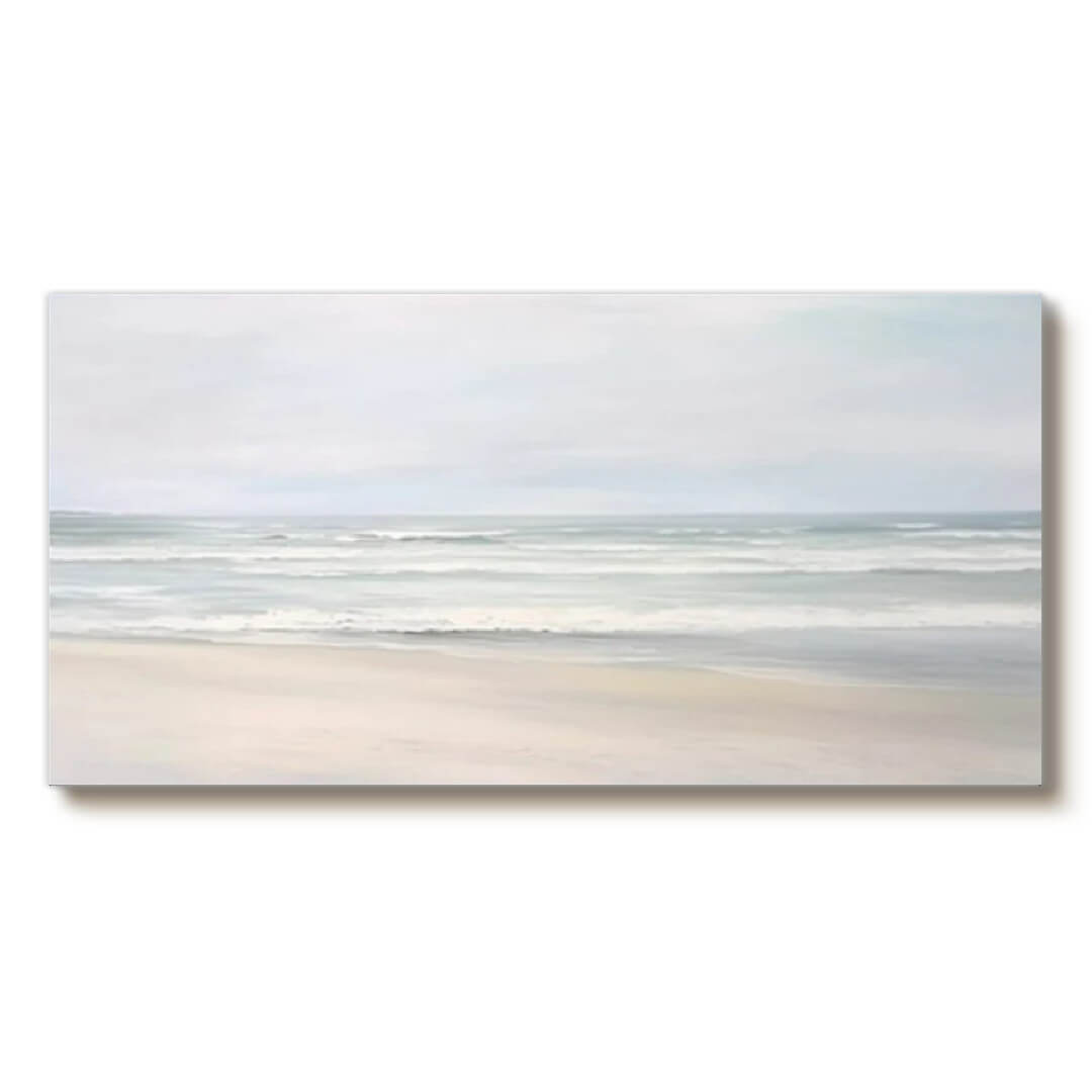Pale Coast - Large Seascape Art Painting