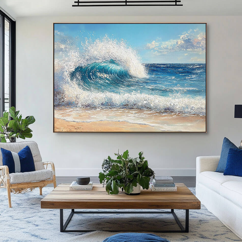 Seafoam Wave - Seascape Wall Art Painting