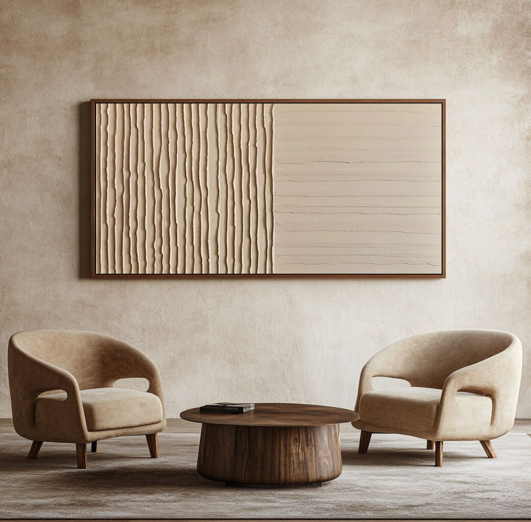 Line by Line - Minimalist Textured Wall Art