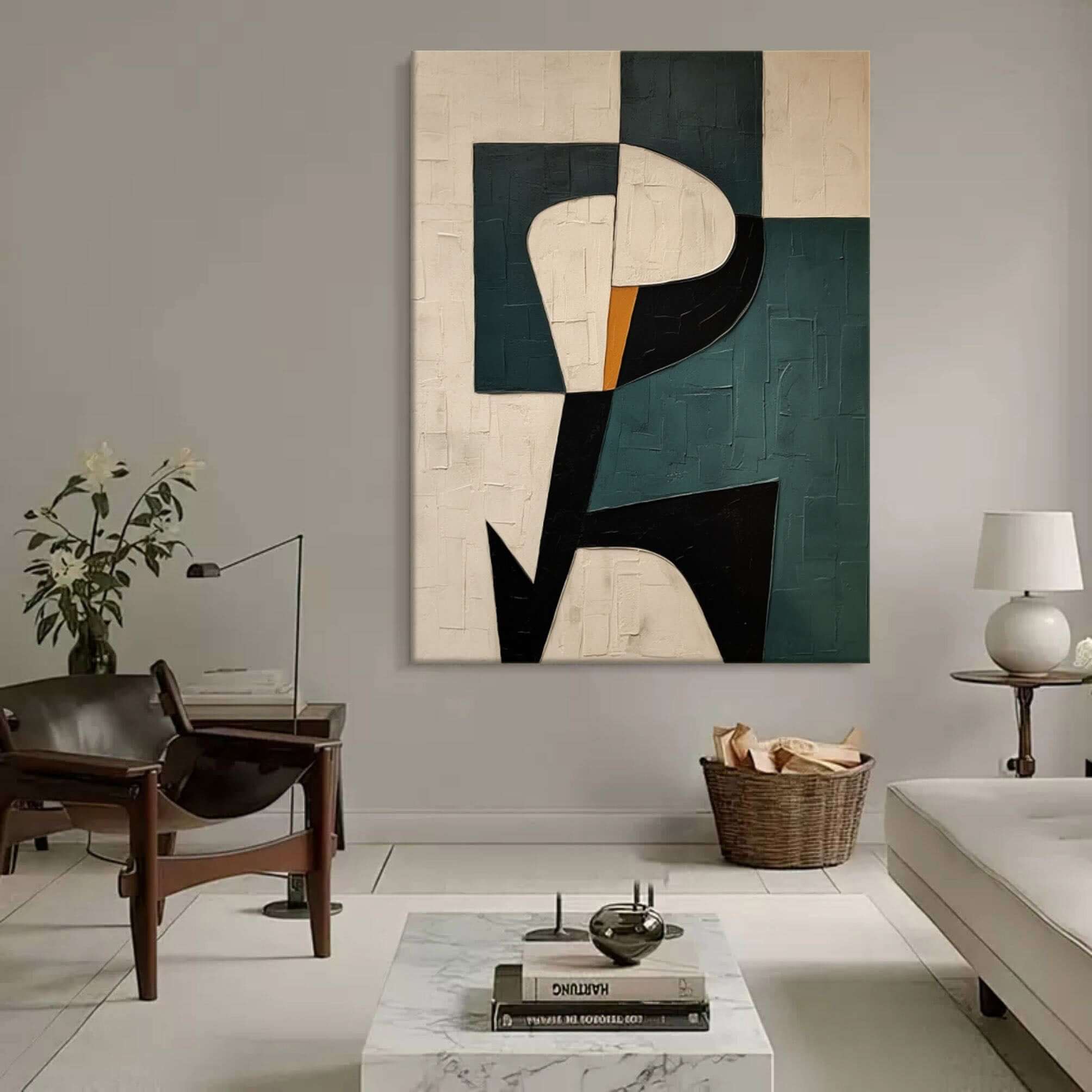 Cipher Form - Modern Geometric Canvas Wall Art
