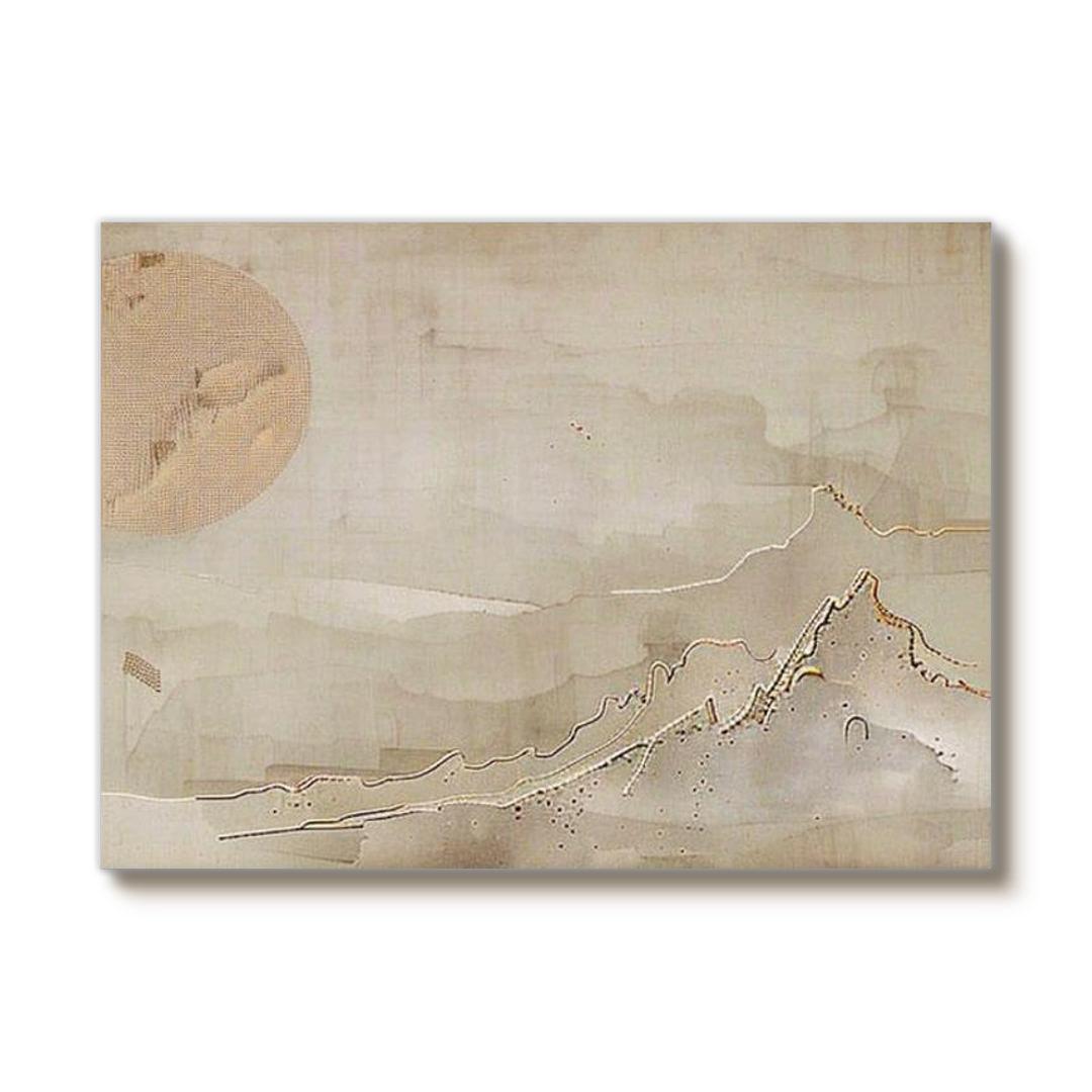 Distant Vistas I - Large Wabi Sabi Abstract Wall Art Painting