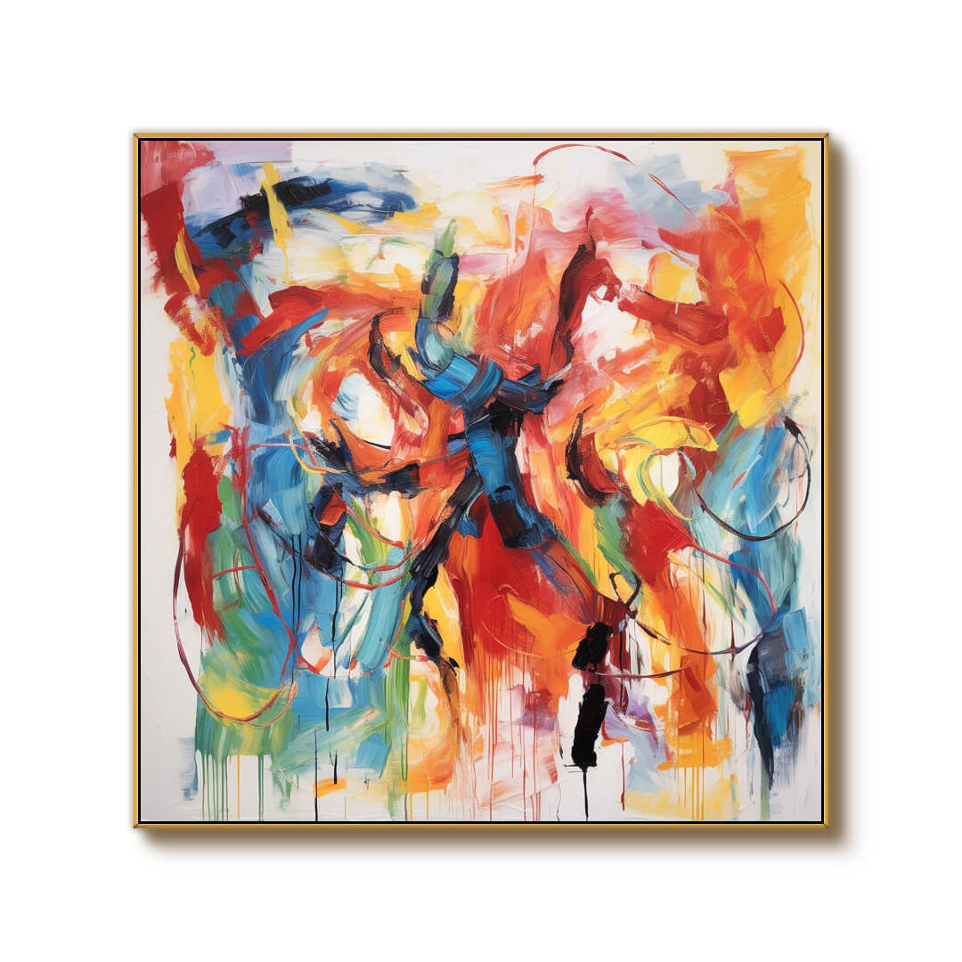 All Messed Up - Colorful Abstract Art Canvas Painting