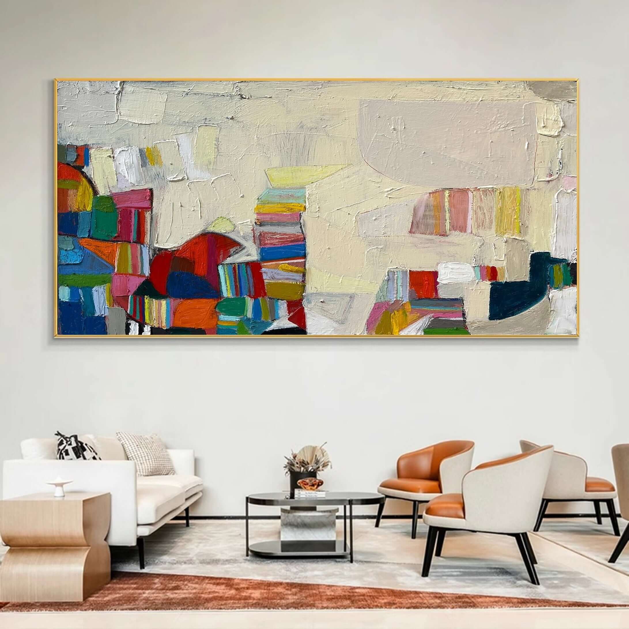 Patchscape - Color Block Abstract Wall Art