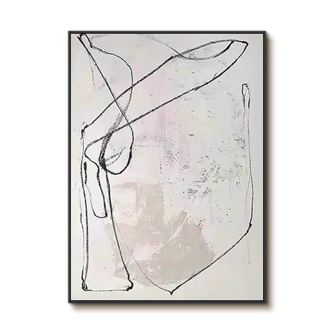 Alternate White - Modern Minimalist Abstract Art Painting