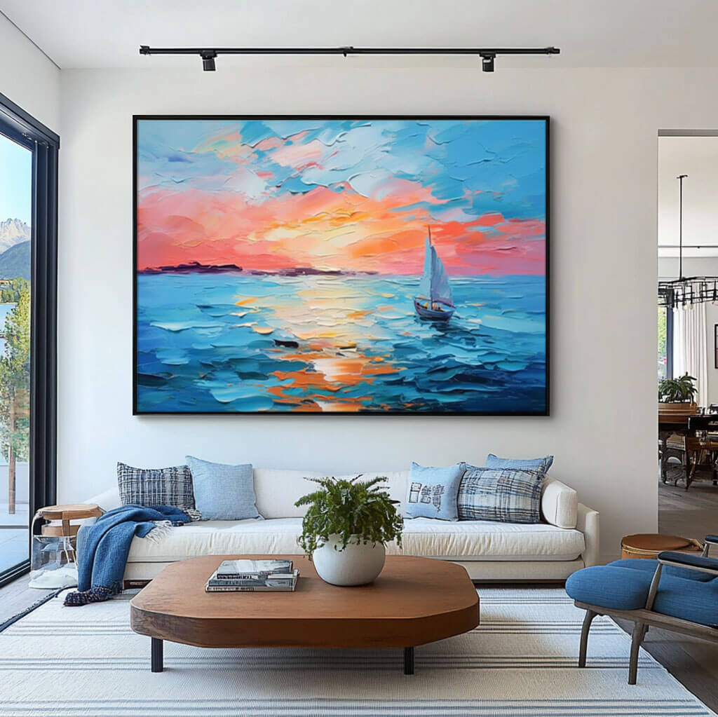 Sailboat I - Seascape Wall Art Painting
