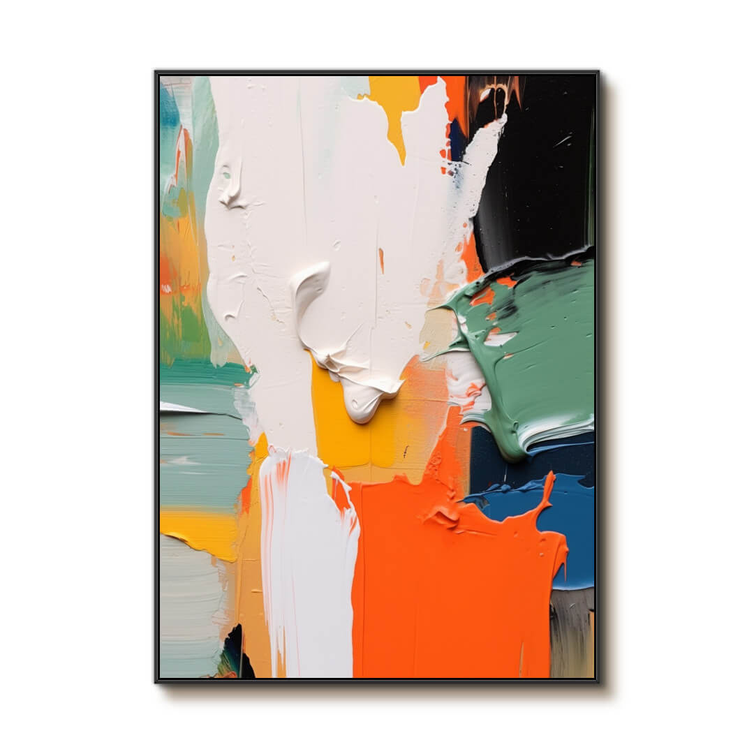 Memento - Oversize Colorful Abstract Canvas Painting