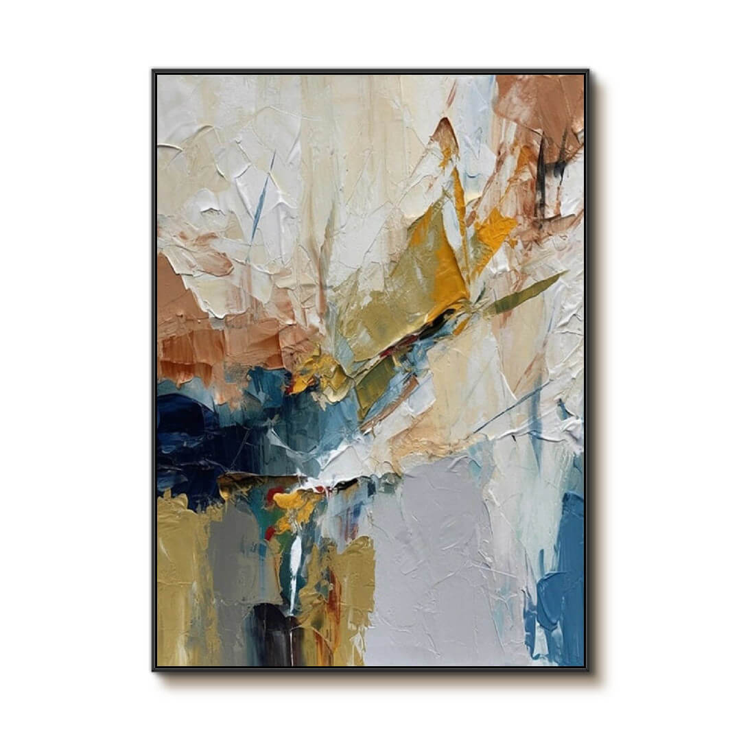 Resonance of Color - Large Abstract Palette Knife Texture Painting