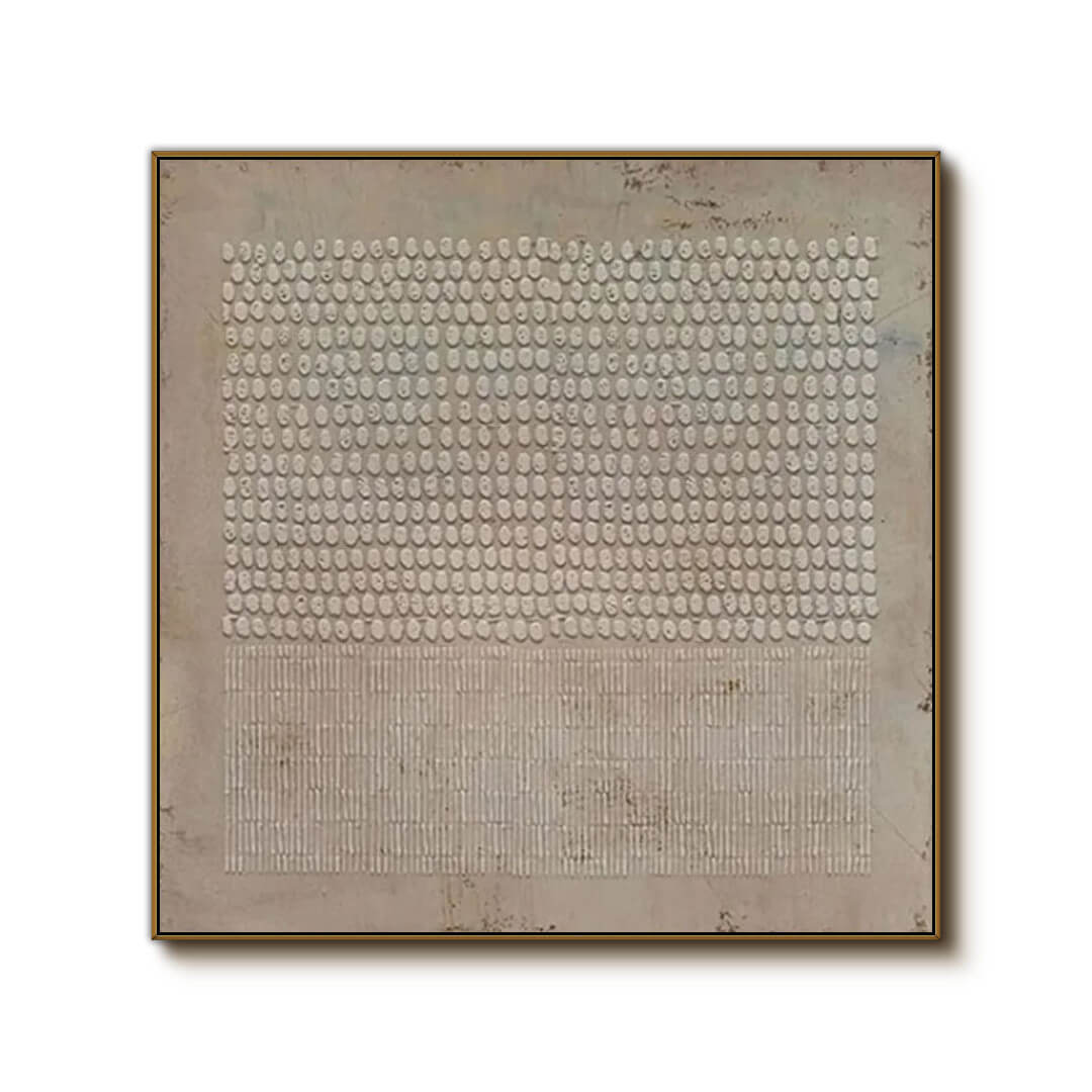 Invariable - Beige Abstract Wall Art Painting