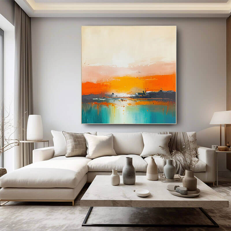 Sunset - Abstract Art Painting