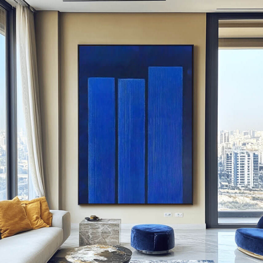 Prestige I - Modern Minimalist Textured Wall Art Painting