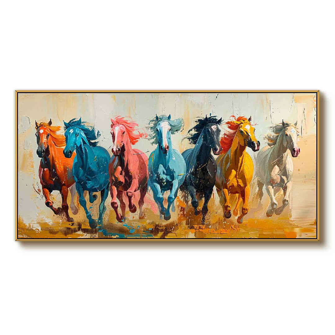 Gallop of Tempest - Colorful Horse Wall Art