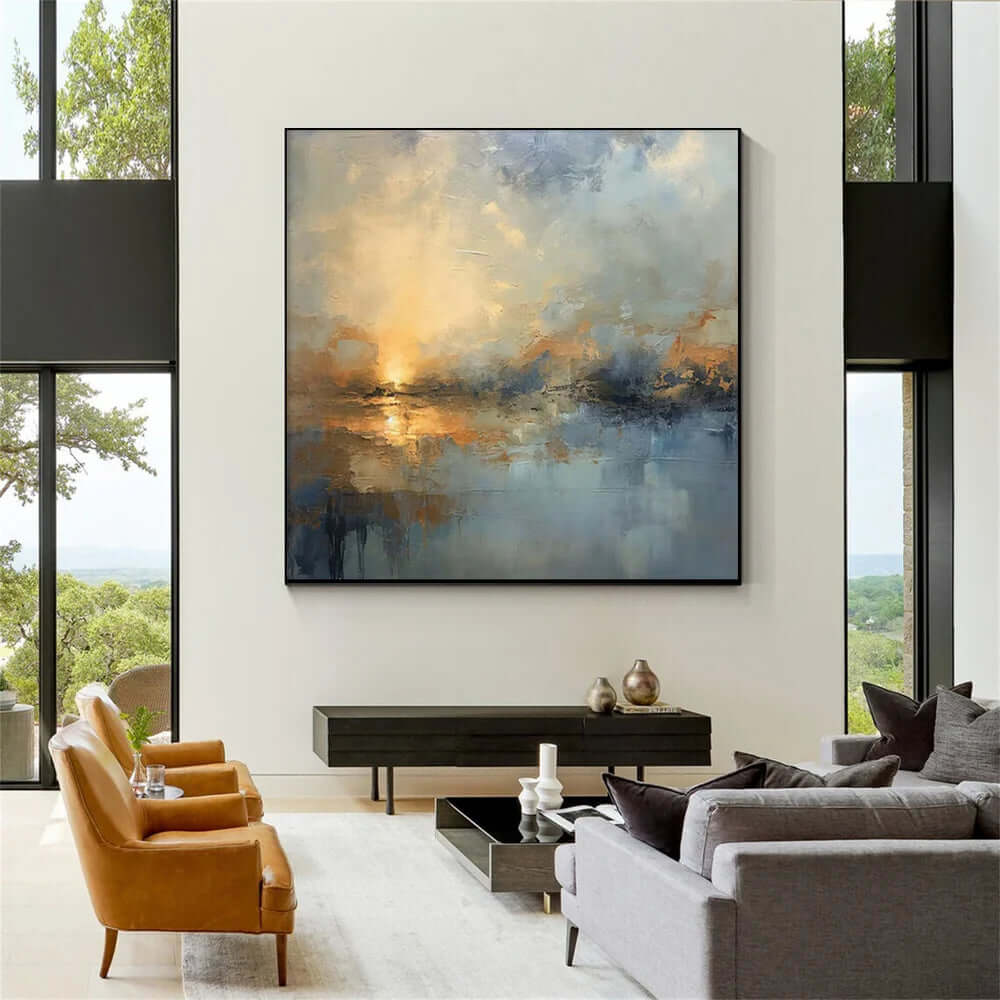 Still Aflame - Abstract Landscape Wall Art Painting