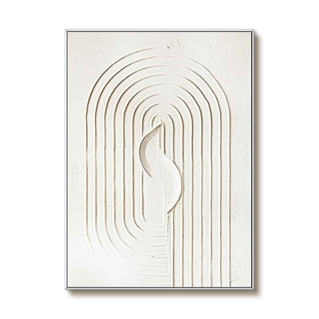 Cyclical Reverie - Texture Minimalist Canvas Art Painting