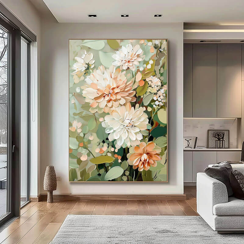 Flourish of Spring - Colorful Textured Abstract Wall Art