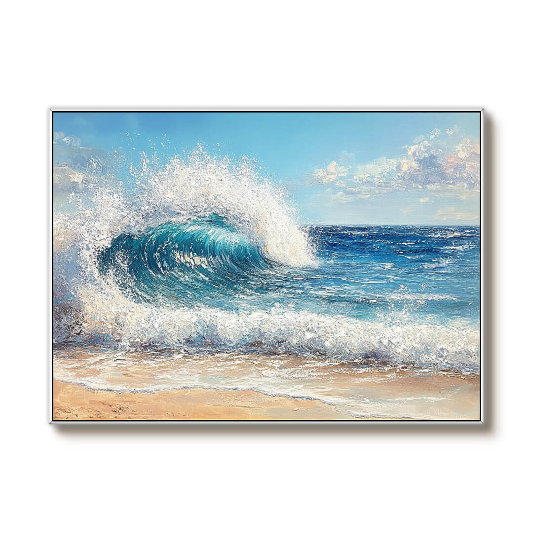 Seafoam Wave - Seascape Wall Art Painting