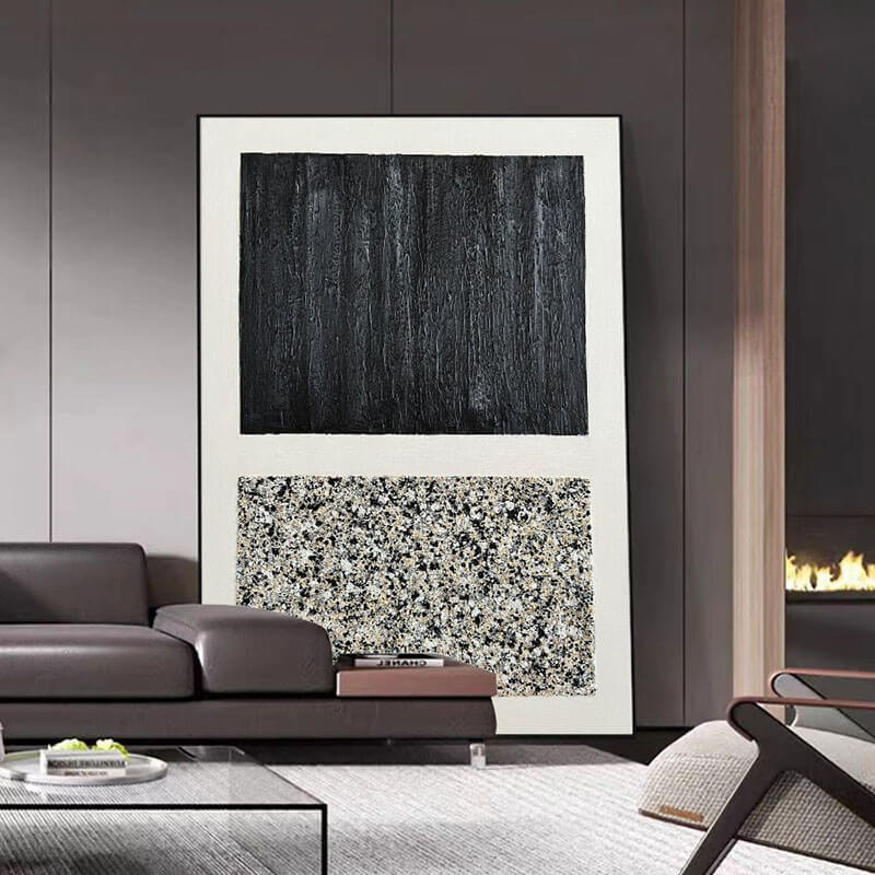 Confrontation - Texture Abstract Wall Art