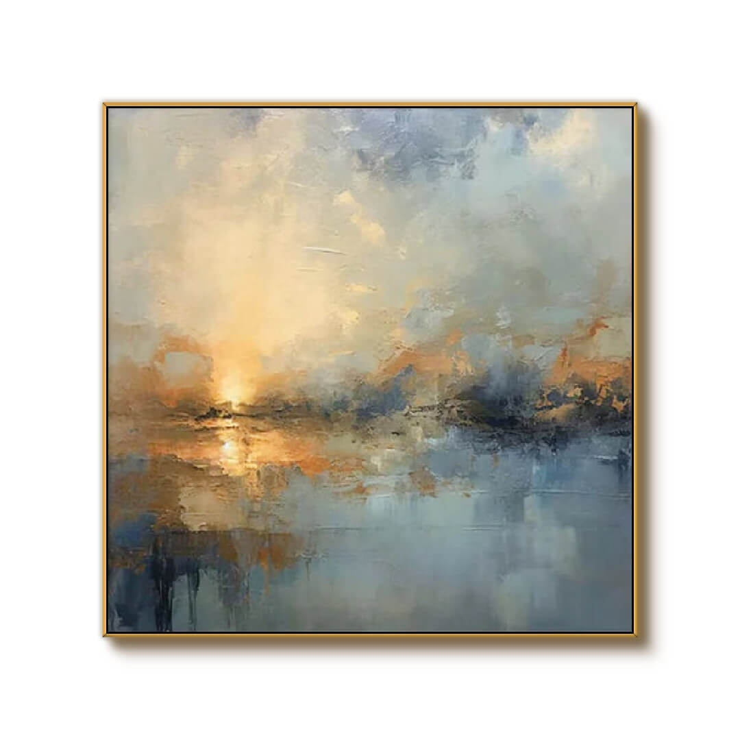 Still Aflame - Abstract Landscape Wall Art Painting