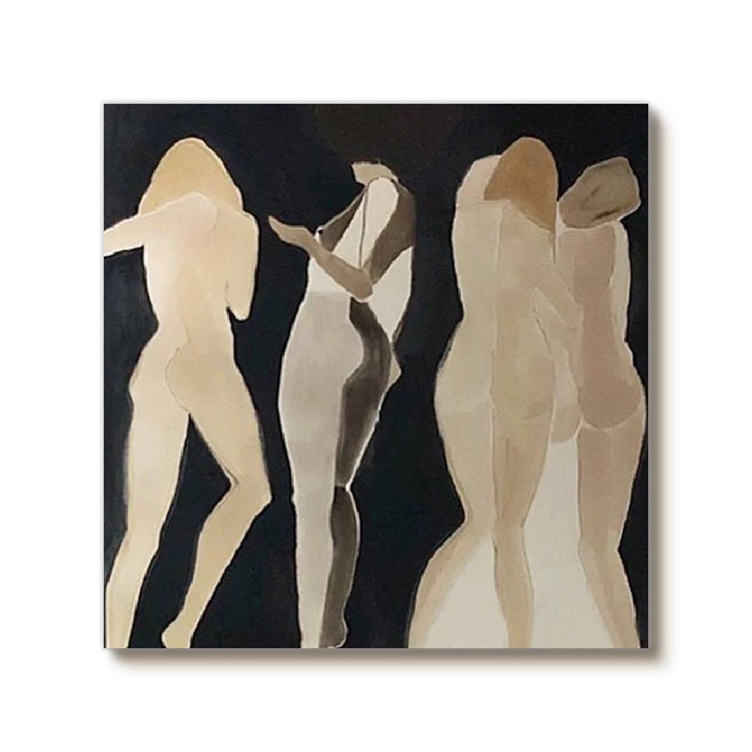 Rhythm of the Torso - Modern Abstract Female Figure Wall Art