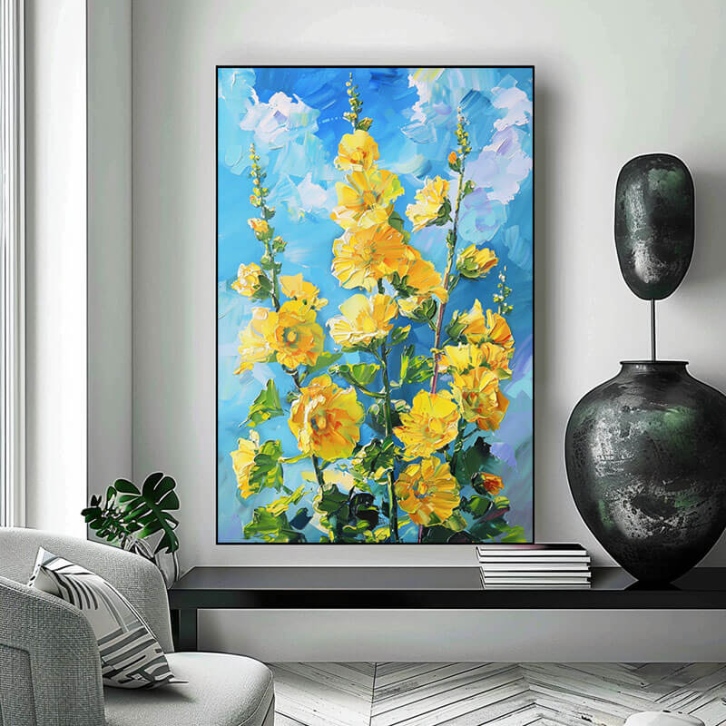 Summer Flowers - Original Abstract Art Painting