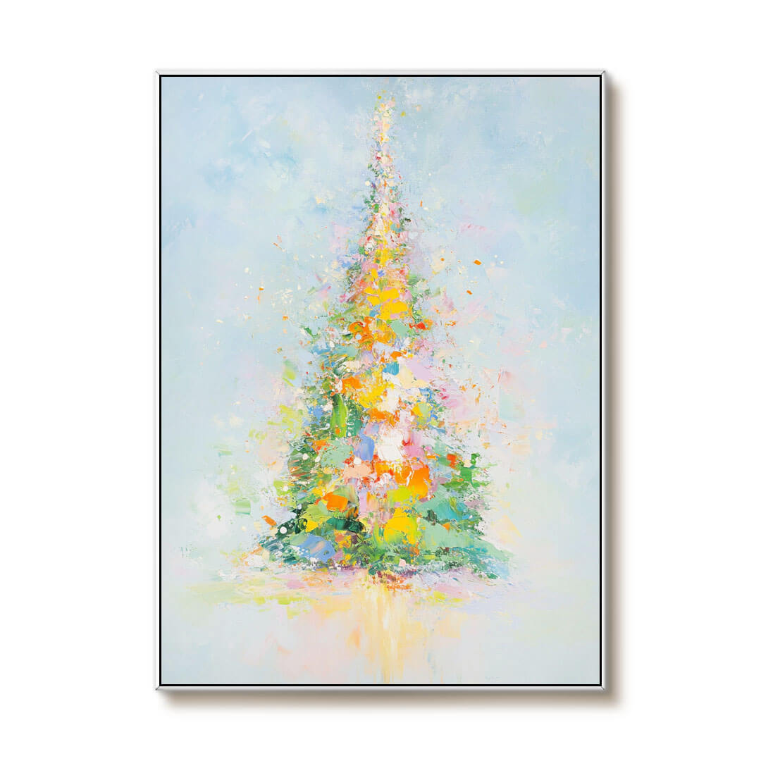 Christmas Glow - Colorful Abstract Art Painting