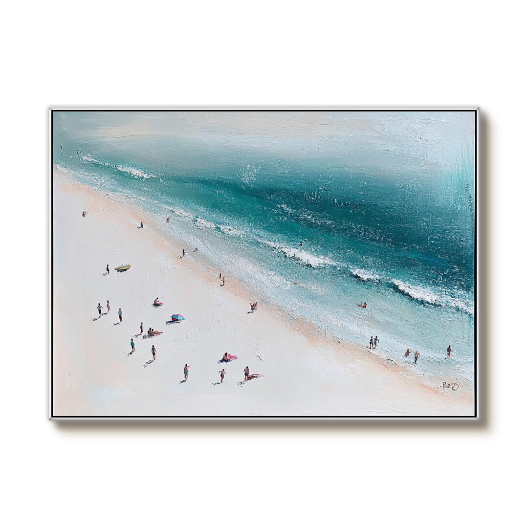 Beach Trip - Seascape Abstract Wall Art Painting