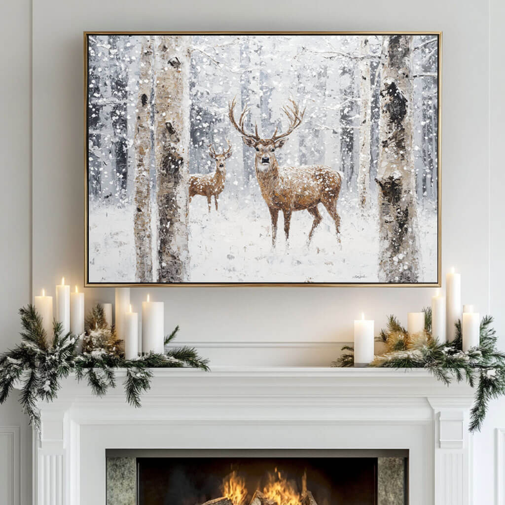 Winter Wonder I - Oversized Textured Canvas Art
