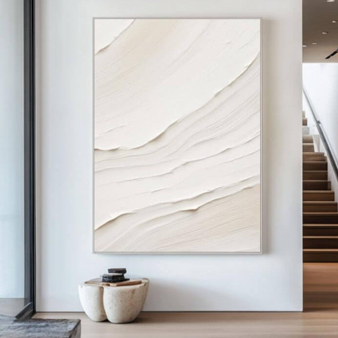 Tides of Light - Minimalist Textured Wall Art